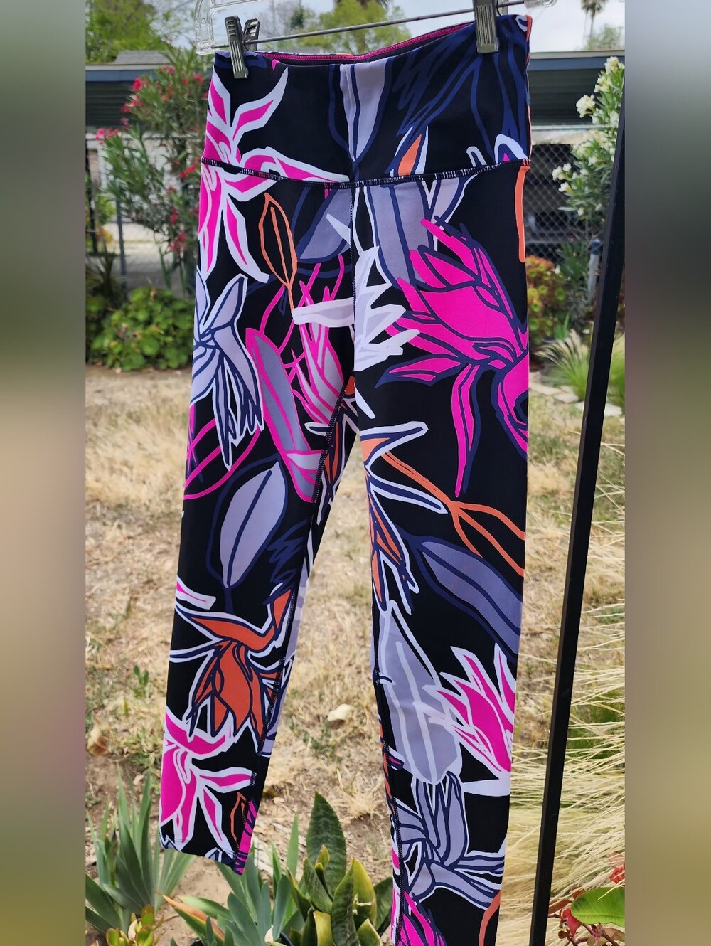 Calvin Klein Black. Hot Pink, Grey & White Performance Leggings